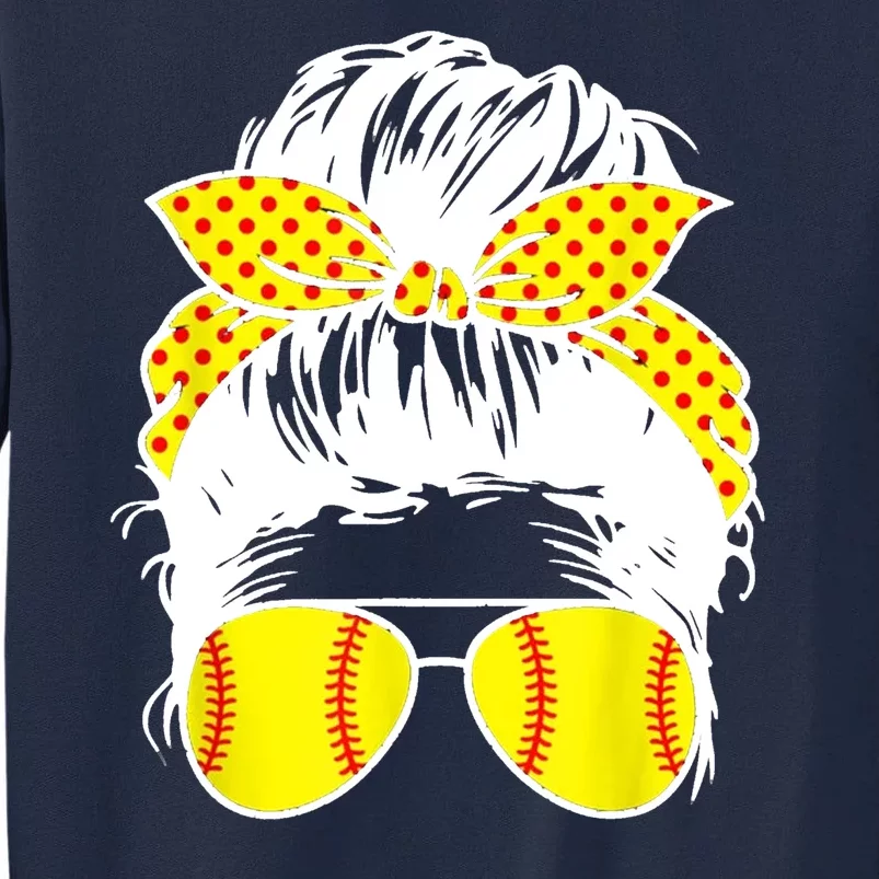 Softball Mom Sunglasses Tall Sweatshirt