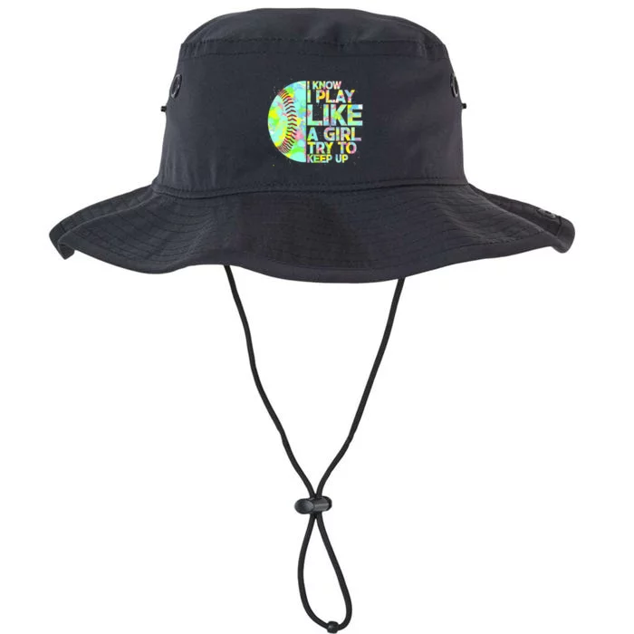 Softball Play Like A Girl Legacy Cool Fit Booney Bucket Hat