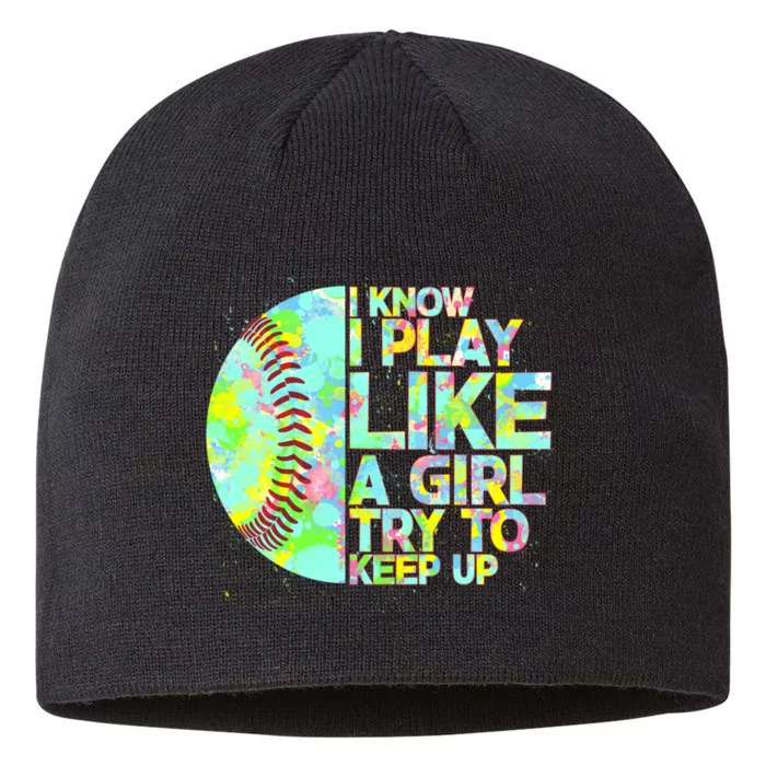 Softball Play Like A Girl 8 1/2in Sustainable Knit Beanie