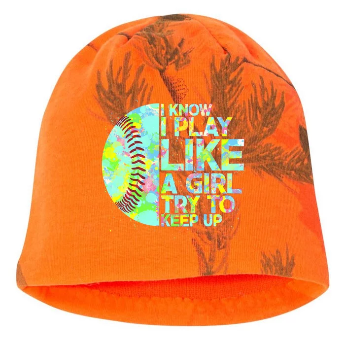 Softball Play Like A Girl Kati - Camo Knit Beanie