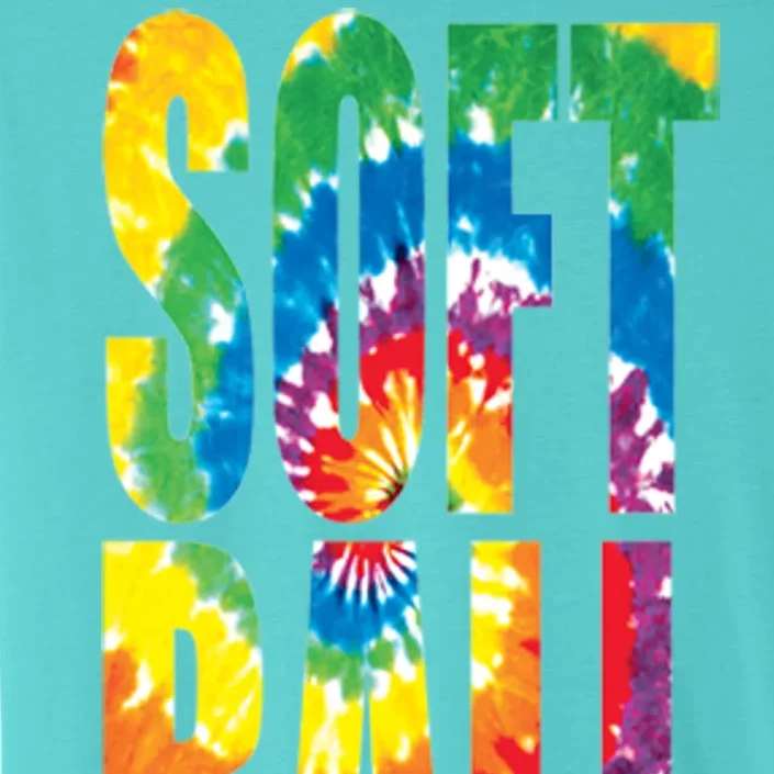 Softball Retro Tie Dye ChromaSoft Performance T-Shirt