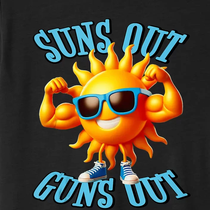 Suns Out Guns Out A Perfect Beach Body Or Not ChromaSoft Performance T-Shirt