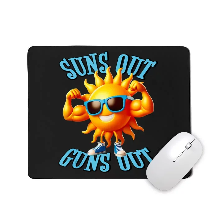 Suns Out Guns Out A Perfect Beach Body Or Not Mousepad