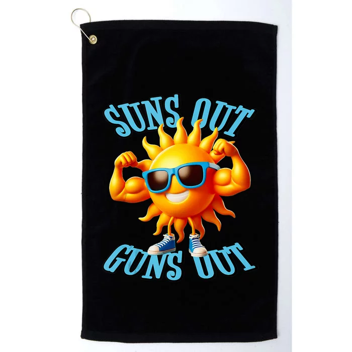 Suns Out Guns Out A Perfect Beach Body Or Not Platinum Collection Golf Towel