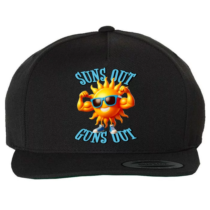 Suns Out Guns Out A Perfect Beach Body Or Not Wool Snapback Cap