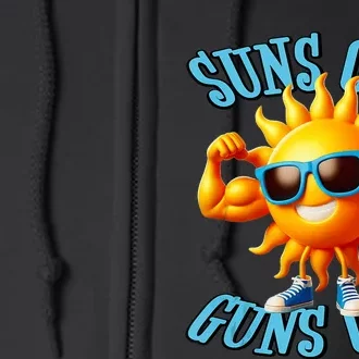 Suns Out Guns Out A Perfect Beach Body Or Not Full Zip Hoodie