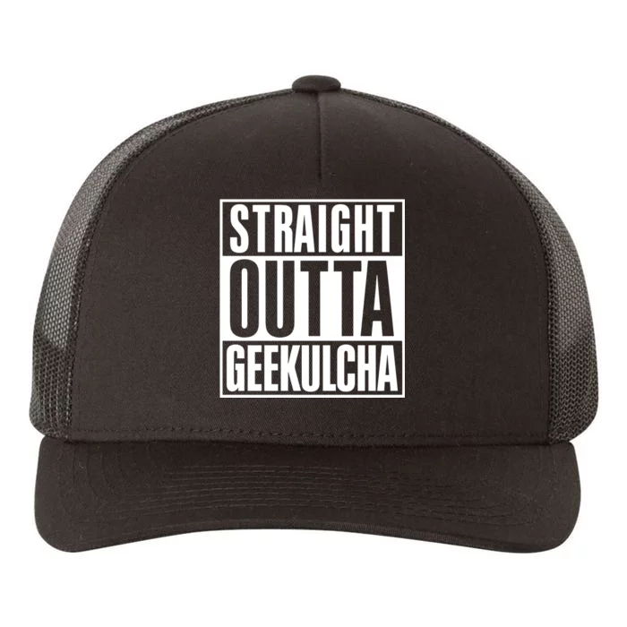 Straight Outta Geekulcha Yupoong Adult 5-Panel Trucker Hat