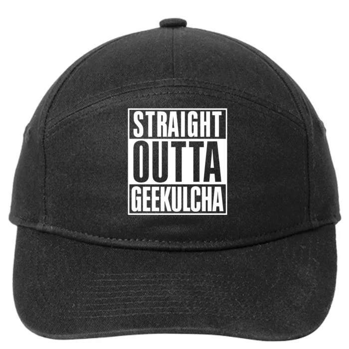 Straight Outta Geekulcha 7-Panel Snapback Hat