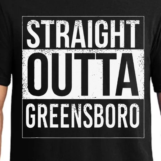 Straight Outta Greensboro Usa American Hometown City Pajama Set