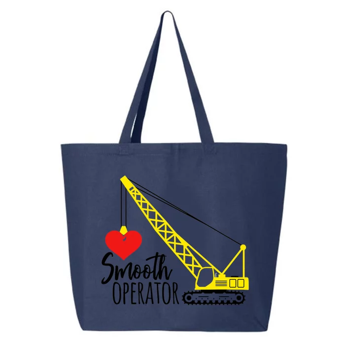 Smooth Operator Gift Tractor Construction Heart Bulldozer Gift 25L Jumbo Tote