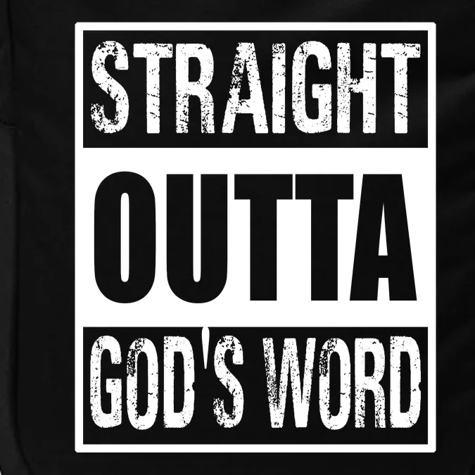 Straight Outta Gods Word Impact Tech Backpack