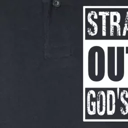 Straight Outta Gods Word Softstyle Adult Sport Polo