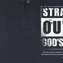 Straight Outta Gods Word John 3 16 Jesus Christian Lord Softstyle Adult Sport Polo