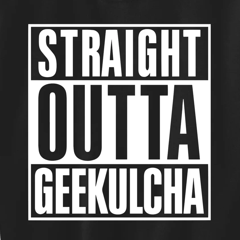 Straight Outta Geekulcha Kids Sweatshirt