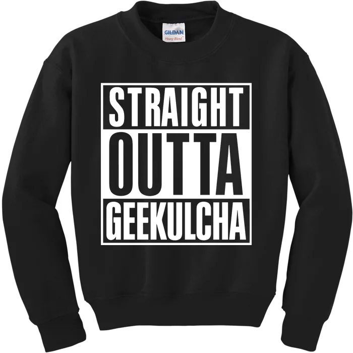 Straight Outta Geekulcha Kids Sweatshirt