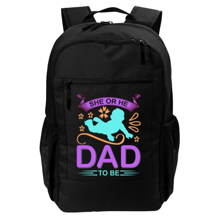 She Or He Dad To Be Daily Commute Backpack