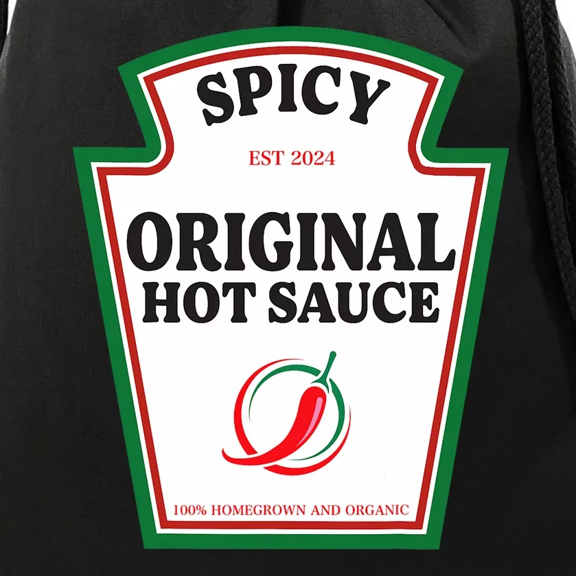 Spicy Original Hot Sauce Condiment Costume Party Matching Drawstring Bag