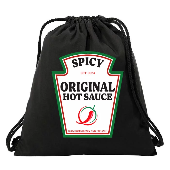 Spicy Original Hot Sauce Condiment Costume Party Matching Drawstring Bag