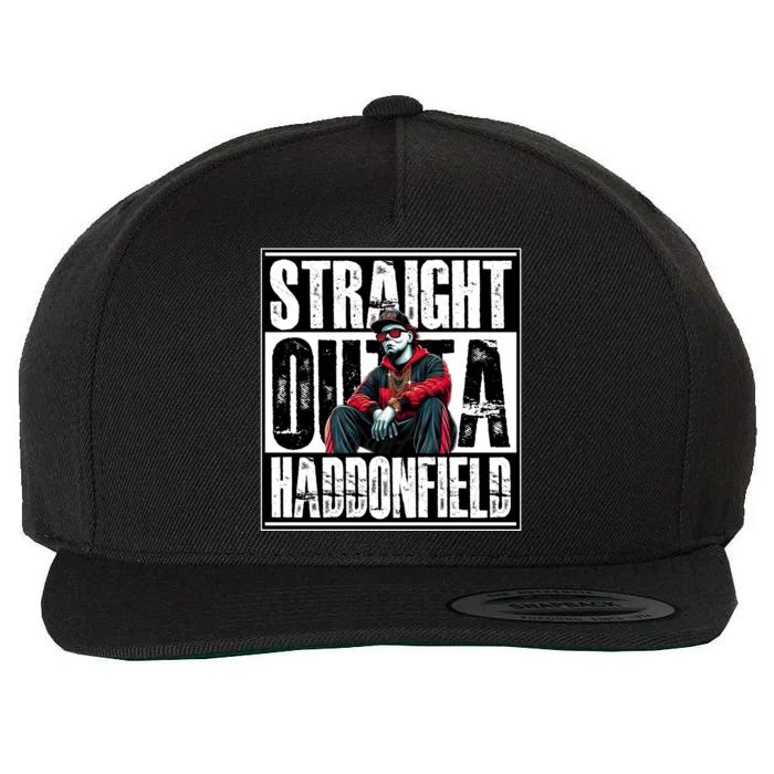 Straight Outta Haddonfield Michael Halloween Horror Character Wool Snapback Cap