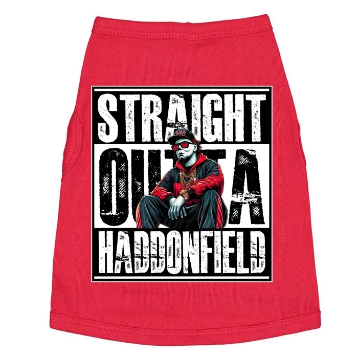 Straight Outta Haddonfield Michael Halloween Horror Character Doggie Tank