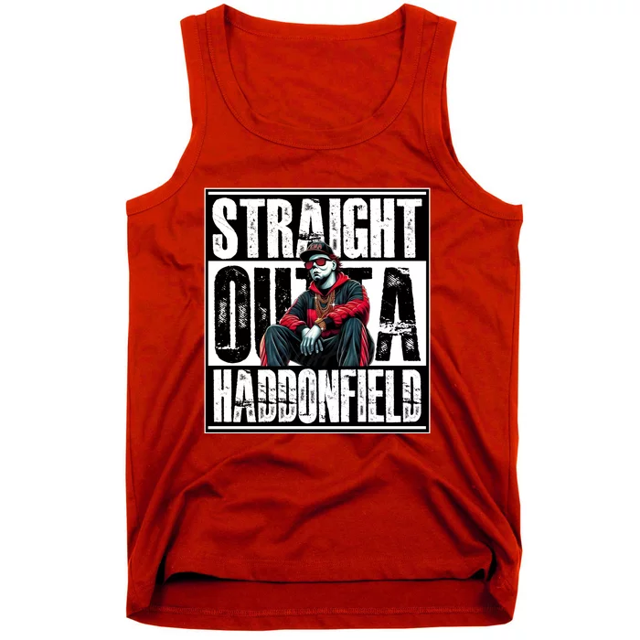 Straight Outta Haddonfield Michael Halloween Horror Character Tank Top