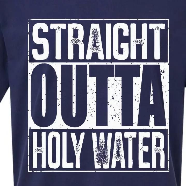 Straight Outta Holy Water Sueded Cloud Jersey T-Shirt