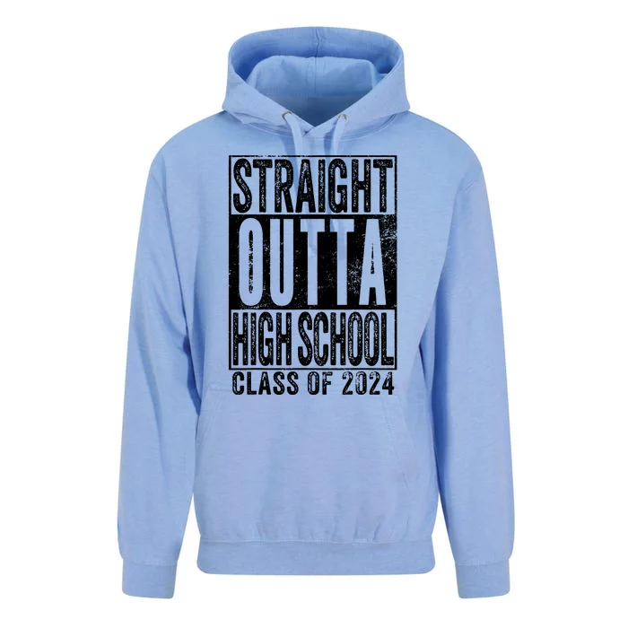 Straight Outta High School Graduation Class Of 2024 Grad Unisex Surf Hoodie