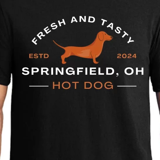 Springfield Ohio Hot Dog Harris Walz Election 2024 Pajama Set