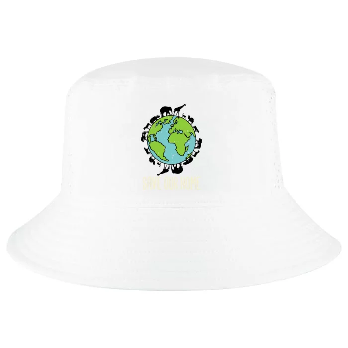 Save Our Home Animals Wildlife Conservation Earth Day Gift Cool Comfort Performance Bucket Hat