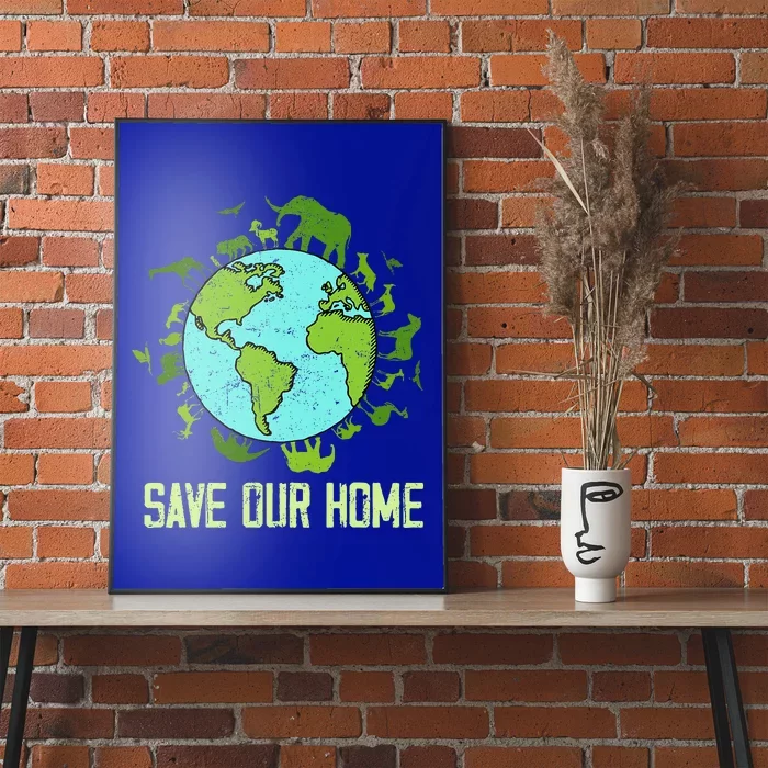 Save Our Home Animals Wildlife Earth Day 2024 Poster