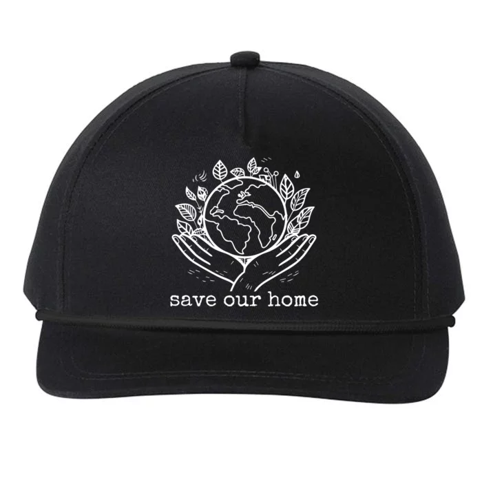 Save Our Home Earth Day Snapback Five-Panel Rope Hat