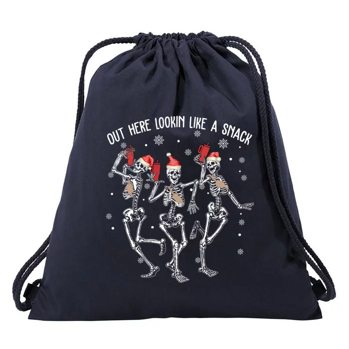 Skeleton Out Here Lookin Like A Snack Gift Drawstring Bag