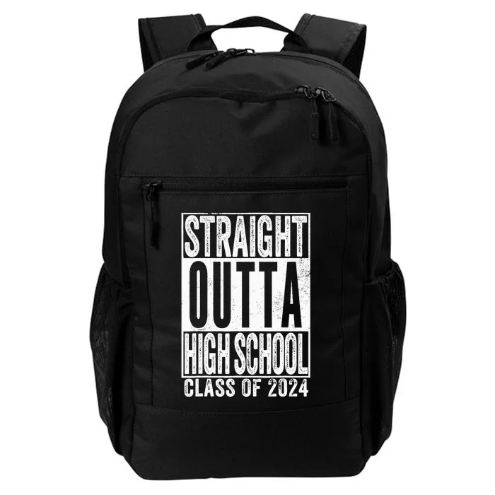 Straight Outta High School Graduation Class Of 2024 Grad Daily Commute Backpack