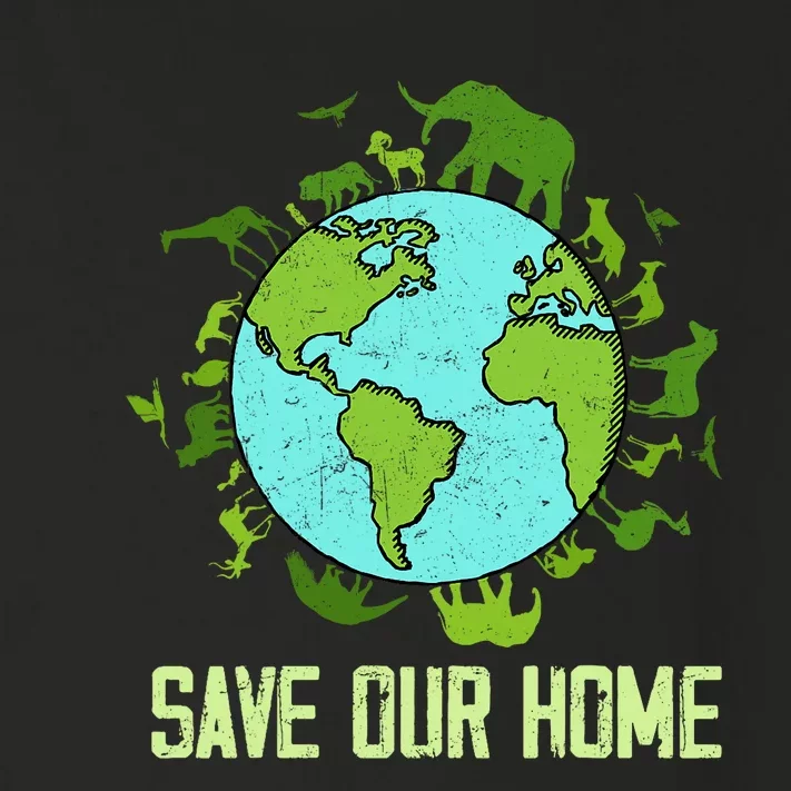 Save Our Home Animals Wildlife Conservation Earth Day 2024 Toddler Long Sleeve Shirt