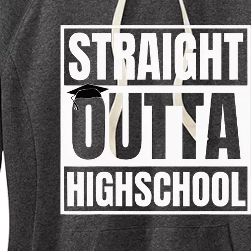 Straight Outta Highschool Graduation First Day Of School Women's Fleece Hoodie