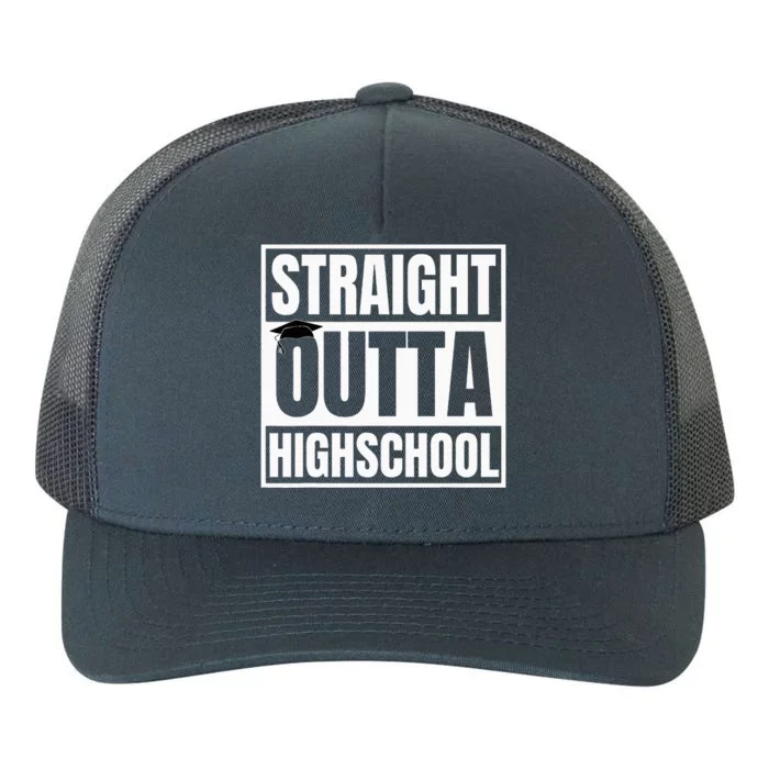 Straight Outta Highschool Graduation First Day Of School Yupoong Adult 5-Panel Trucker Hat