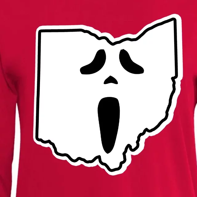 Scream Ohio Halloween Womens Cotton Relaxed Long Sleeve T-Shirt