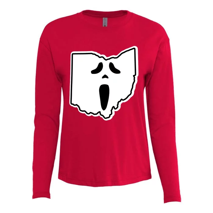 Scream Ohio Halloween Womens Cotton Relaxed Long Sleeve T-Shirt