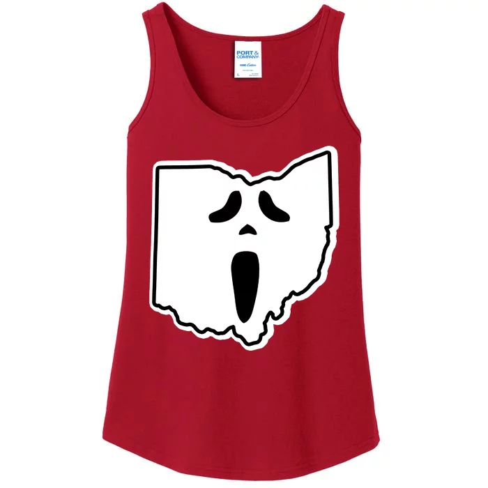 Scream Ohio Halloween Ladies Essential Tank