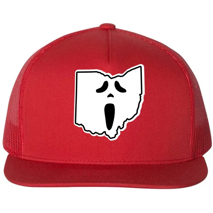 Scream Ohio Halloween Flat Bill Trucker Hat