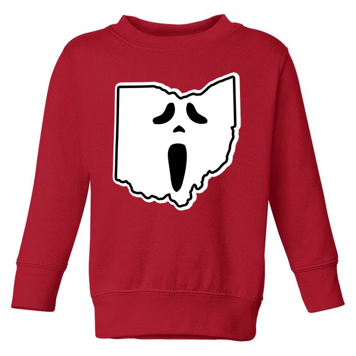 Scream Ohio Halloween Toddler Sweatshirt