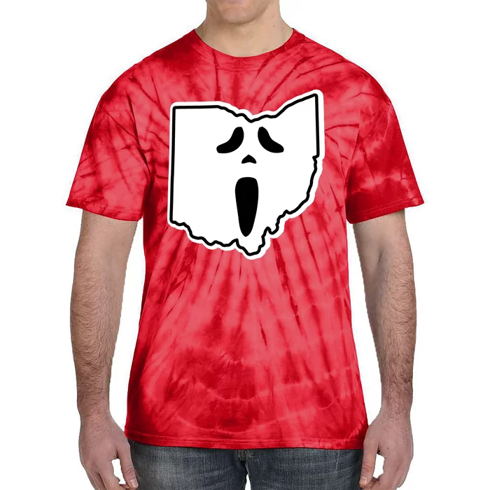 Scream Ohio Halloween Tie-Dye T-Shirt