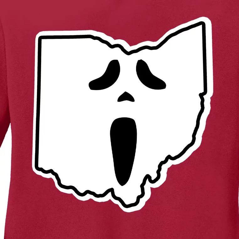 Scream Ohio Halloween Ladies Long Sleeve Shirt