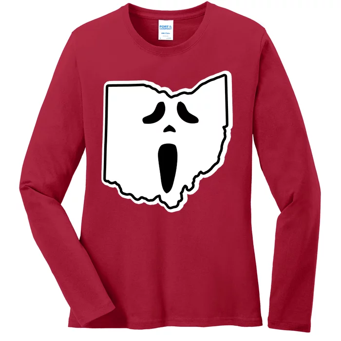 Scream Ohio Halloween Ladies Long Sleeve Shirt