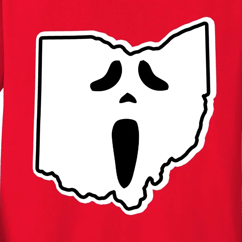 Scream Ohio Halloween Kids Long Sleeve Shirt