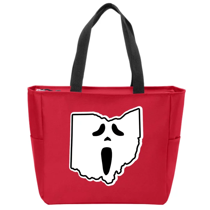 Scream Ohio Halloween Zip Tote Bag