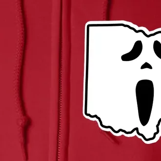 Scream Ohio Halloween Full Zip Hoodie