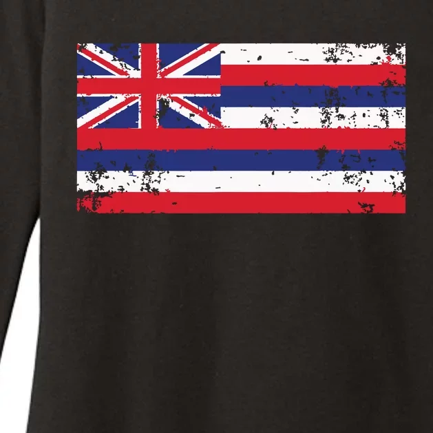 State Of Hawaii Flag Hawaiian Flag Island Hawaii Love Womens CVC Long Sleeve Shirt