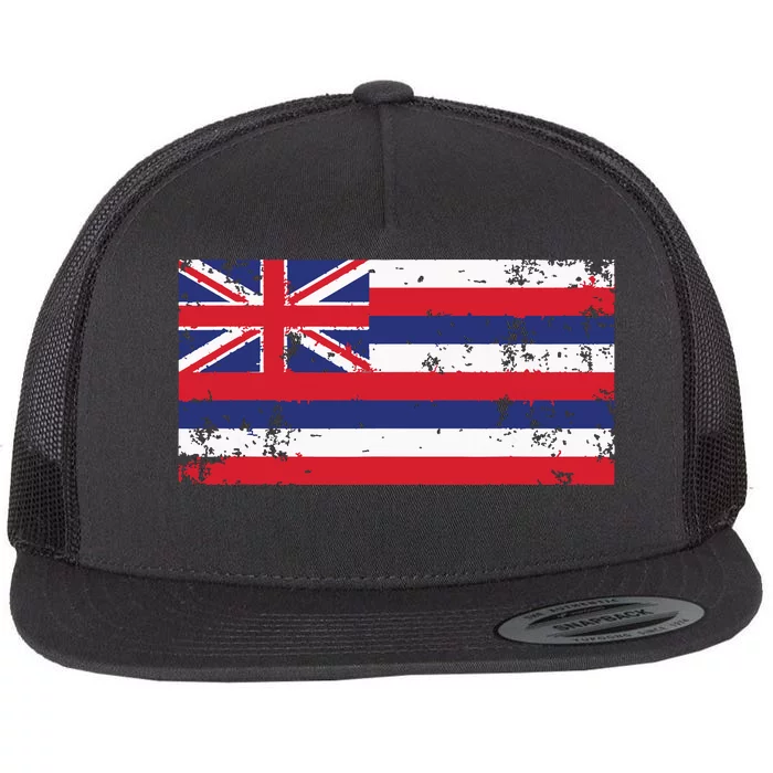 State Of Hawaii Flag Hawaiian Flag Island Hawaii Love Flat Bill Trucker Hat