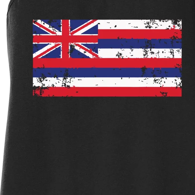 State Of Hawaii Flag Hawaiian Flag Island Hawaii Love Women's Racerback Tank